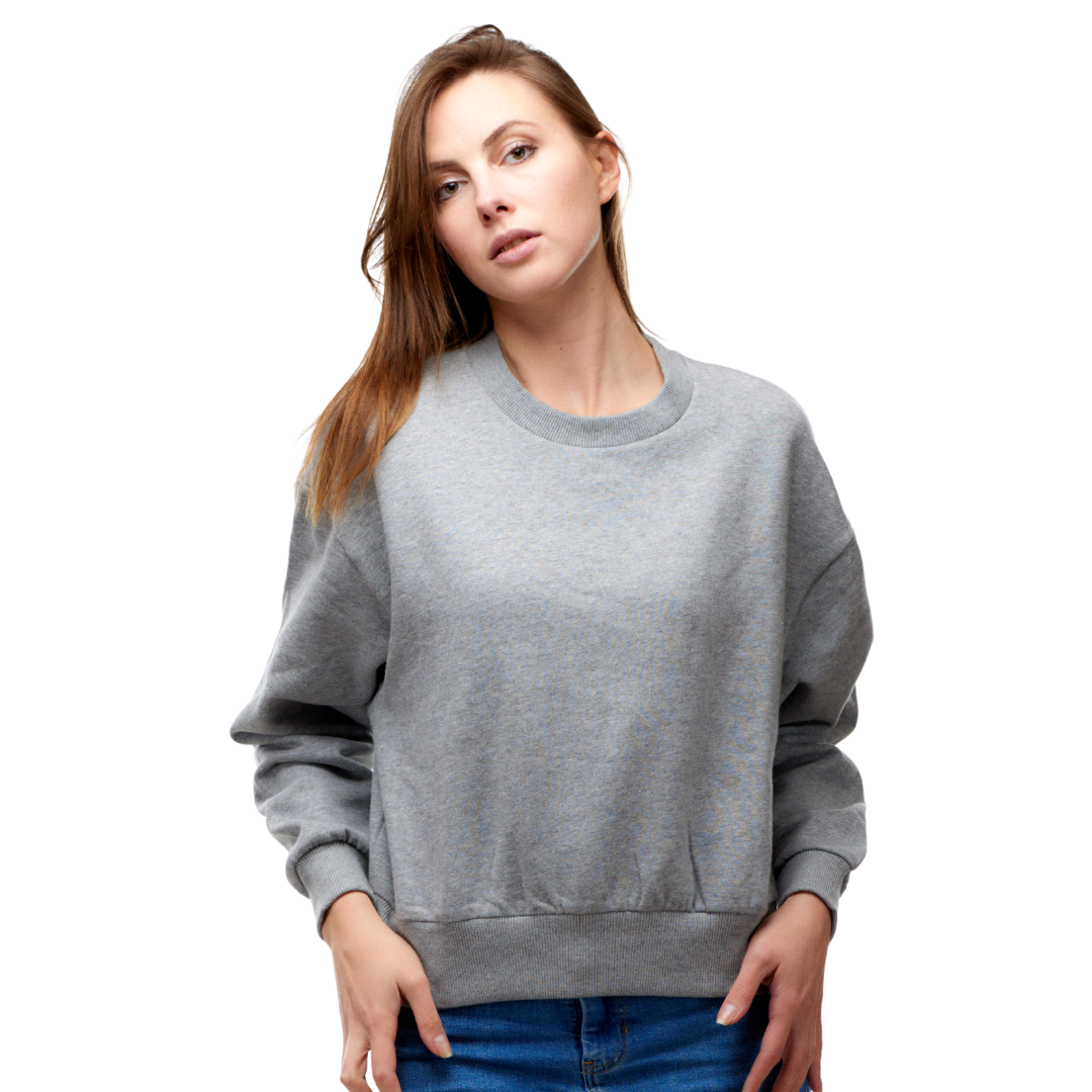 13 Womens Heavy Crop Sweat