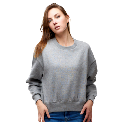 13 Womens Heavy Crop Sweat