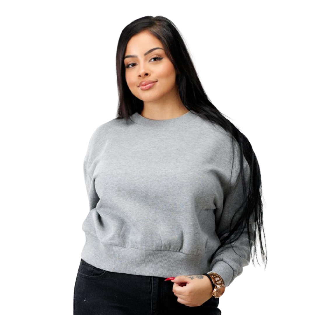 13 Womens Heavy Crop Sweat