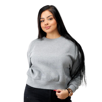 13 Womens Heavy Crop Sweat